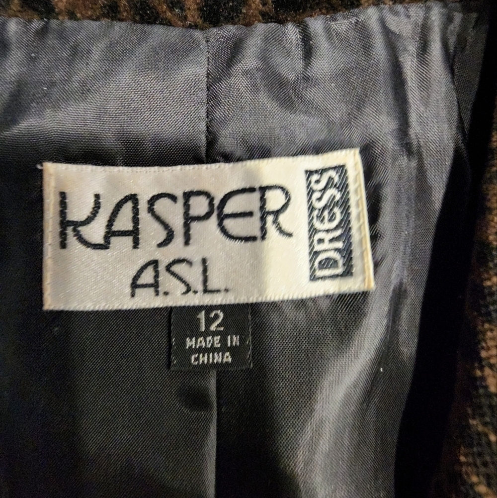 KASPER LEOPARD ACCENTED DRESS - Picture 7 of 8